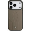 MERCEDES Case Leather The Move Magsafe For Iphone 17 Pro Taupe - (MEHMP17L25ROLAUT)