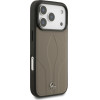 MERCEDES Case Leather The Move Magsafe For Iphone 17 Pro Taupe - (MEHMP17L25ROLAUT)