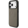 MERCEDES Case Leather Vintage Logo Magsafe For Iphone 17 Pro Taupe - (MEHMP17L25RICVLT)