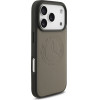 MERCEDES Case Leather Vintage Logo Magsafe For Iphone 17 Pro Taupe - (MEHMP17L25RICVLT)