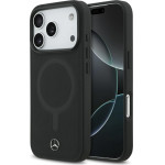 MERCEDES Etui Plain Smooth Leather Magsafe Do Iphone 17 Pro Czarny - (MEHMP17L23RCMK)