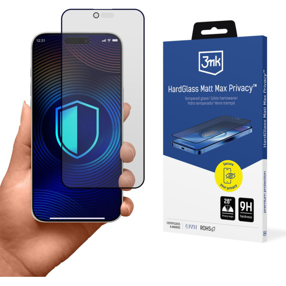 3MK Protection 3MK Hardglass Matt Max Privacy Tempered Glass For Iphone 17 Air - (W-3HgMtMPr-AI17A-0)