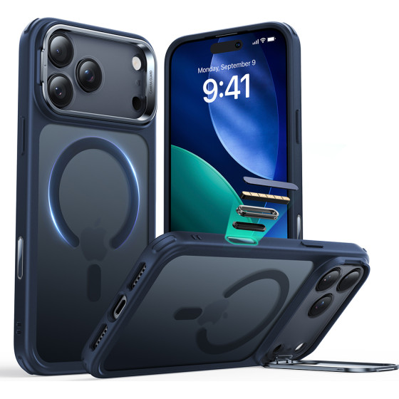 ESR - Classic Hybrid Halolock Kickstand - Iphone 17 Pro Max - Frosted Blue