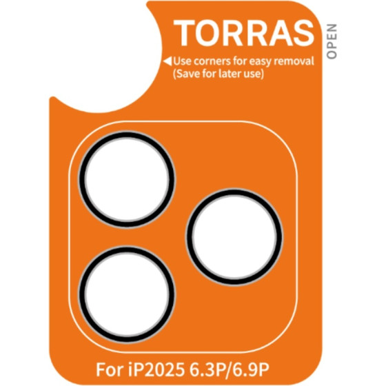 Torras - Lensguard Camera Protector - Iphone 17 Pro Max - Black - (X00FX2451)
