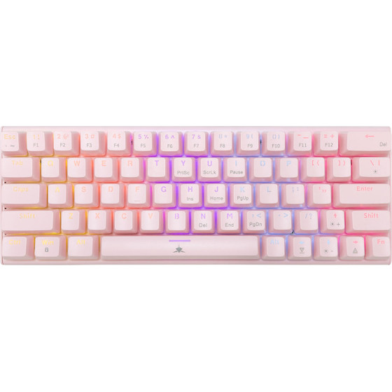 White Shark Mechanical Keyboard GK-002421V2 Us Blue Switch WAKIZASHI-2 Pink - (WAKIZASHI-2-US-P-BLUE.SW)