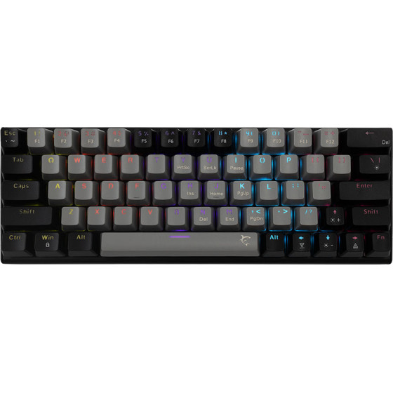 White Shark Mechanical Keyboard GK-002721V2 Us Blue Switch WAKIZASHI-2 GREY/Black - (WAKIZASHI-2-US-G-B-BLUE.SW)