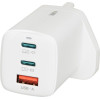 IBOX C-65 White, Gan 65W Universal Charger Uk Plug - (ILUC65WUK)