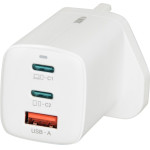 IBOX C-65 White, Gan 65W Universal Charger Uk Plug - (ILUC65WUK)