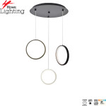 Homelighting Se Led 26 Aina Round Black And White Pendant 20x40+16+22x100cm 26W IP20 3CCt 2 Years WARRANTY+ - (77-50987)