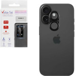 Volte-Tel Camera Glass Cover Iphone 17 6.3'' 9H 0.30MM 3D Ar ALUMINIUM-Electroplating Frame BLACK