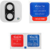 Volte-Tel Camera Glass Cover Iphone 17 6.3'' 9H 0.30MM 3D Ar ALUMINIUM-Electroplating Frame BLACK