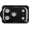 Volte-Tel Camera Glass Cover Iphone 17 Pro 6.3'' 9H 0.30MM 3D Ar ALUMINIUM-Electroplating Frame BLACK