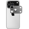 Volte-Tel Camera Glass Cover Iphone 17 Pro 6.3'' 9H 0.30MM 3D Ar ALUMINIUM-Electroplating Frame SILVER