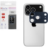 Volte-Tel Camera Glass Cover Iphone 17 Pro Max 6.9'' 9H 0.30MM 3D Ar ALUMINIUM-Electroplating Frame BLUE