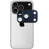 Volte-Tel Camera Glass Cover Iphone 17 Pro Max 6.9'' 9H 0.30MM 3D Ar ALUMINIUM-Electroplating Frame BLUE