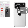 Volte-Tel Camera Glass Cover Iphone 17 Pro Max 6.9'' 9H 0.30MM 3D Ar ALUMINIUM-Electroplating Frame SILVER