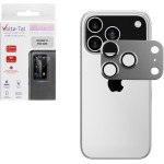 Volte-Tel Camera Glass Cover Iphone 17 Pro Max 6.9'' 9H 0.30MM 3D Ar ALUMINIUM-Electroplating Frame SILVER