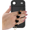Volte-Tel ���� Iphone 17 Air 6.9'' Silicon Tpu With Strap Full Camera Protection Black With Black HEARTS