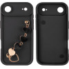 Volte-Tel ���� Iphone 17 Air 6.9'' Silicon Tpu With Strap Full Camera Protection Black With Black HEARTS