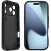 Volte-Tel ���� Iphone 17 Pro 6.3'' Silicon Tpu With Strap Full Camera Protection Black With Black BUTTERFLIES