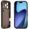 Volte-Tel ���� Iphone 17 Pro 6.3'' Silicon Tpu With Strap Full Camera Protection Brown With White BUTTERFLIES