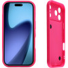 Volte-Tel ���� Iphone 17 Pro 6.3'' Silicon Tpu With Strap Full Camera Protection Pink With Pink HEARTS