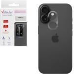 Volte-Tel Tempered Glass Iphone 17 6.3'' 9H 0.25mm 3D Curved For Camera TRANSPARENT