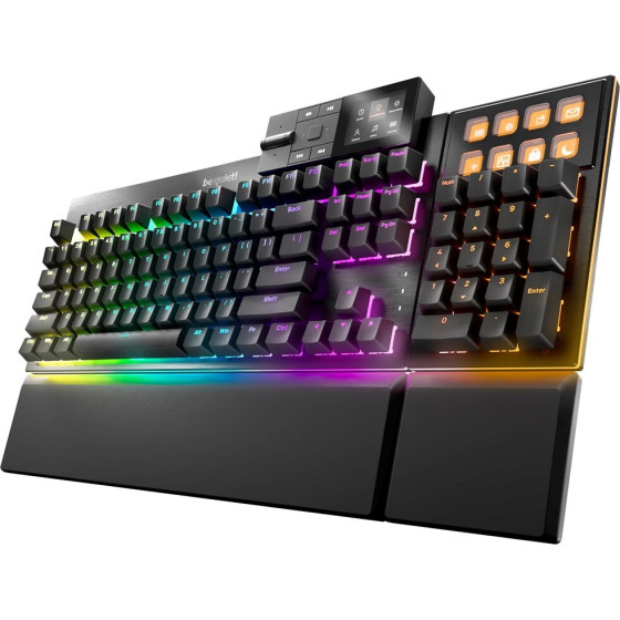 Be Quiet ! Dark Mount Silent Linear Us Ansi Keyboard Gaming Usb Qwerty Us English Black - (BT001US)