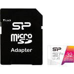 Silicon Power ����� ������ Microsdxc Elite, 32GB, C10 UHS-I U1 A1 V10 - (SP032GBSTHBV1V20SP)