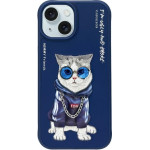 Nimmy Glasses Cool Cat Case For Iphone 15 - Blue - (NIM000059-0)