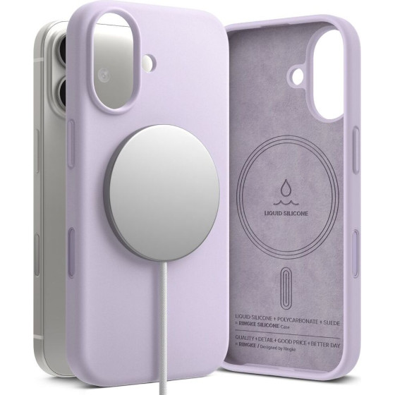 Ringke Silicone Magnetic Magsafe Case For Iphone 17 - Purple - (28539-0)