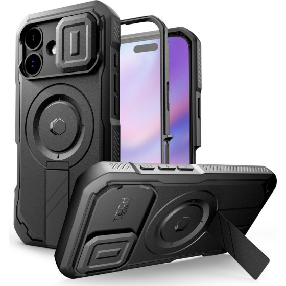 Tech-Protect Kevlar Magsafe Case For Iphone 17 - Black - (28725-0)