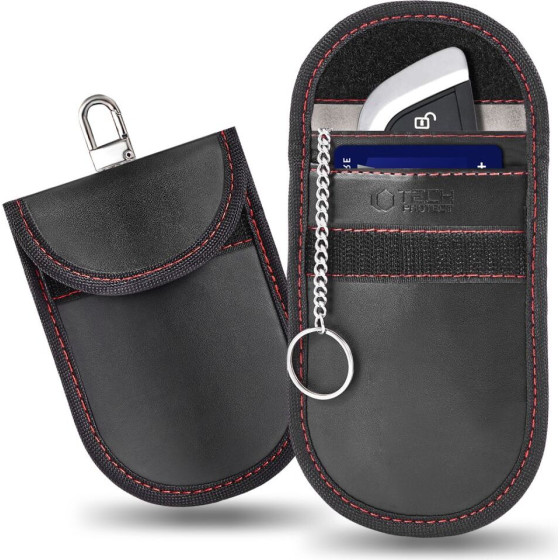Tech-Protect KLR100 Rfid Case - Black And Red - (28728-0)