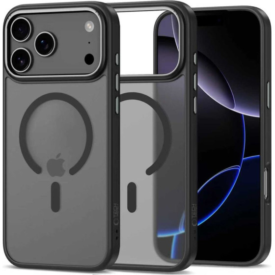 Tech-Protect Magedge Magsafe Case For Iphone 17 Pro Max - Matte Black - (28428-0)