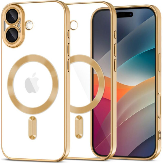 Tech-Protect Magflex Magsafe Case For Iphone 17 - Transparent Gold - (28362-0)