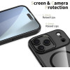 Tech-Protect Magmat Magsafe Case For Iphone 17 Pro - Clear Black - (28384-0)