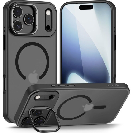 Tech-Protect Magstand Magsafe Case For Iphone 17 Pro Max - Matte Black - (28432-0)