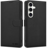 Tech-Protect Wallet Case For Samsung Galaxy S25 Fe - Black - (28695-0)