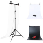 Puluz Photo Studio Background Support 70x200cm + Backdrops 2 Pcs - (DCA0976)
