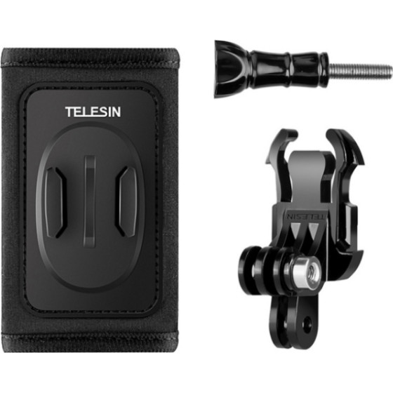 Telesin Backpack Strap Mount Kit With J-Hook For GoPro/Osmo Action - (GP-BPM-003)
