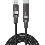 4smarts Cable ComboCord USB4 HDMI 240W 1.5m black - (549240)