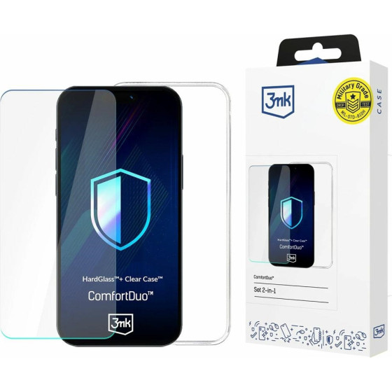 3MK ComfortDuo Clear MagCase Set for Apple iPhone 16e