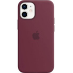 Apple Case iPhone 12 mini 5,4 MagSafe plum Silicone Case - (MHKQ3ZM/A)
