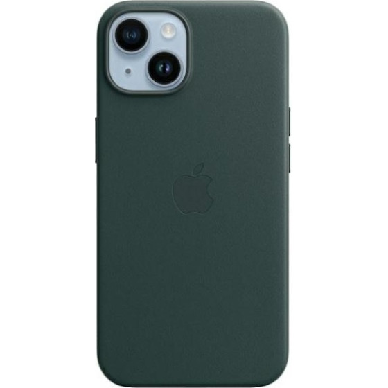 Apple Case iPhone 14 6.1 MagSafe forest green Leather Case - (MPP53FE/A)