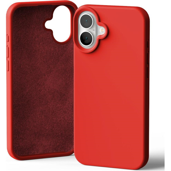Mercury Silicone iPhone 16 Plus6,7 red