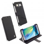 ���� SAMSUNG A5 A500 LEATHER MALMO FLIPWALLET BLACK KRUSELL