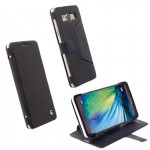 ���� SAMSUNG A7 A700 LEATHER MALMO FLIPWALLET BLACK KRUSELL