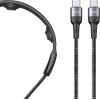 USAMS Cable SJ759 U89 100W Fast Charging with massager black - (SJ759USB01)