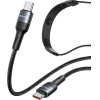 USAMS Cable SJ759 U89 100W Fast Charging with massager black - (SJ759USB01)