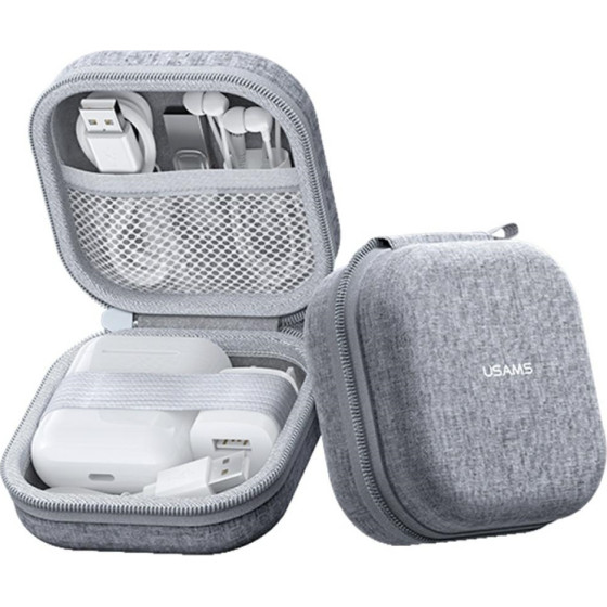 USAMS Earphones Case TWS ZB351 gray - (ZB351SNB01)